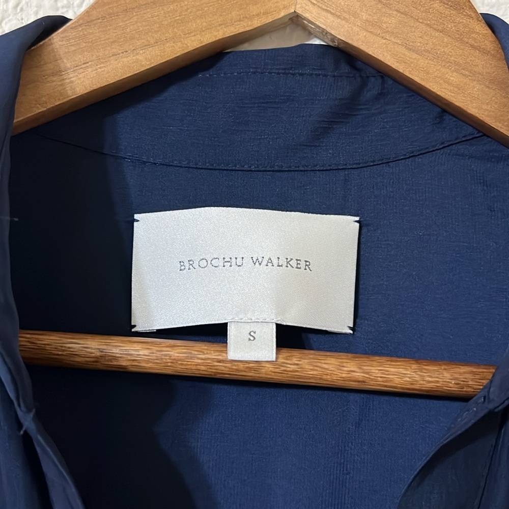 Brochu Walker | Madsen Tiered Dress Navy Women’s S NEW - Picture 4 of 7